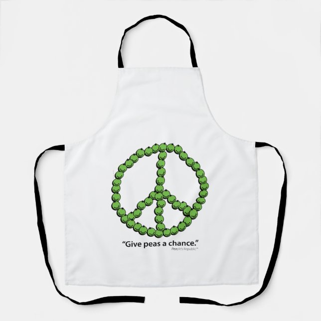 "Give Peas A Chance" Apron (Front)