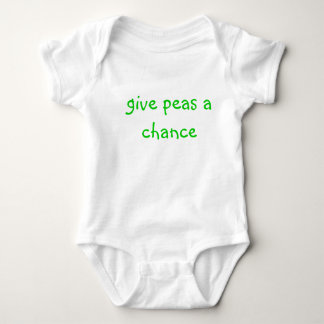 give peas a chance baby bodysuit