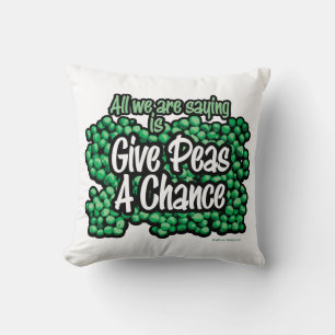 Give Peas A Chance Cushion