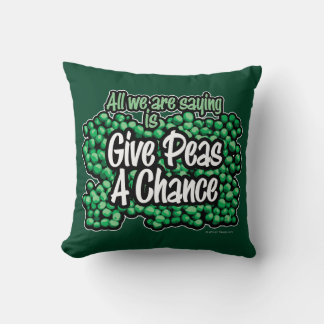 Give Peas A Chance Cushion