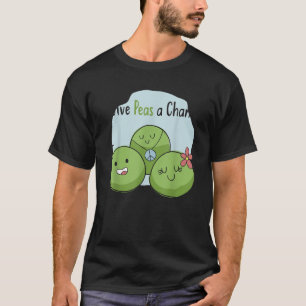 Give Peas a Chance Funny Food Pun apparel T-Shirt