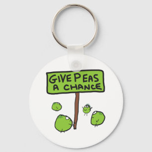 Give Peas A Chance Key Ring