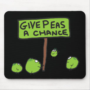Give Peas A Chance Mouse Mat