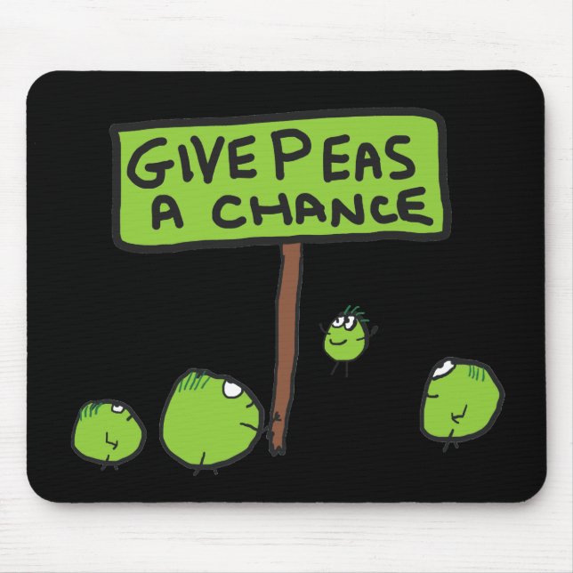 Give Peas A Chance Mouse Mat (Front)