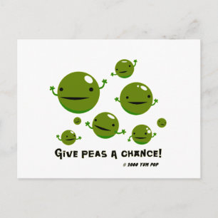 Give Peas a Chance Postcard