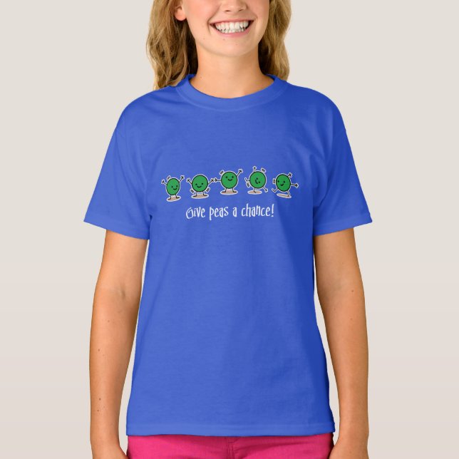 Give peas a chance T-Shirt (Front)