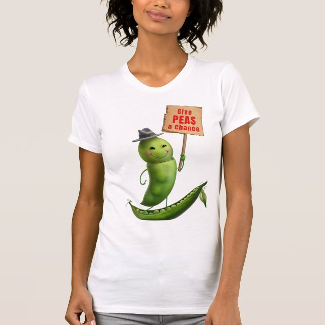 Give peas a chance T-Shirt (Front)