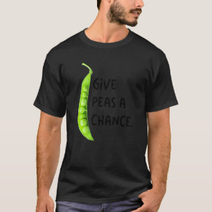 Give Peas A Chance Vegetarian Wfpb Clothing Vegan T-Shirt