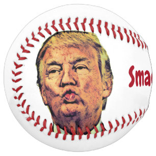 Give Puckered Trump a Smack Softball