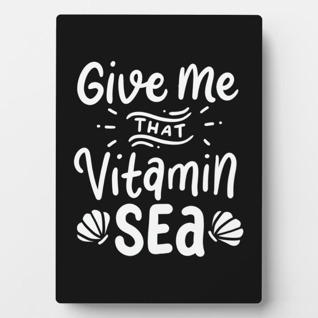 Give Swimmer That Vitamin Sea Plaque (Front)