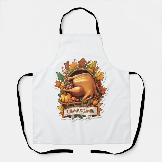 Give Thanks and Share Love Apron (Front)