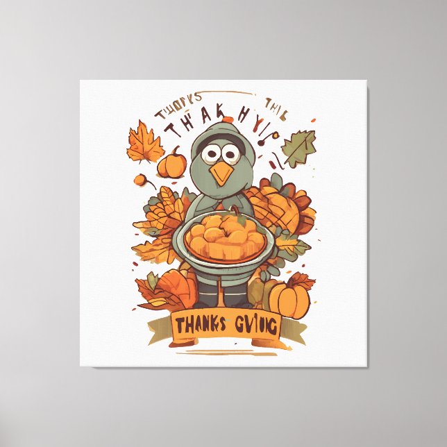 Give Thanks and Share Love  Canvas Print (Front)