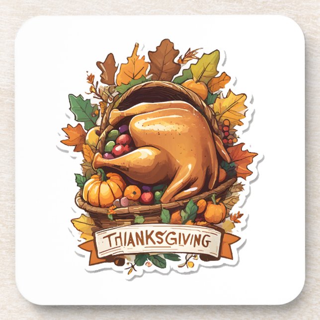Give Thanks and Share Love Coaster (Front)
