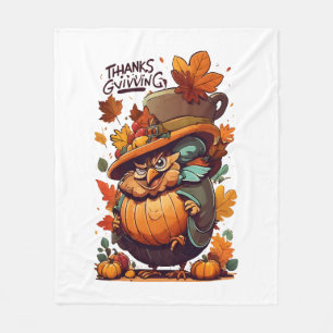 Give Thanks and Share Love Fleece Blanket