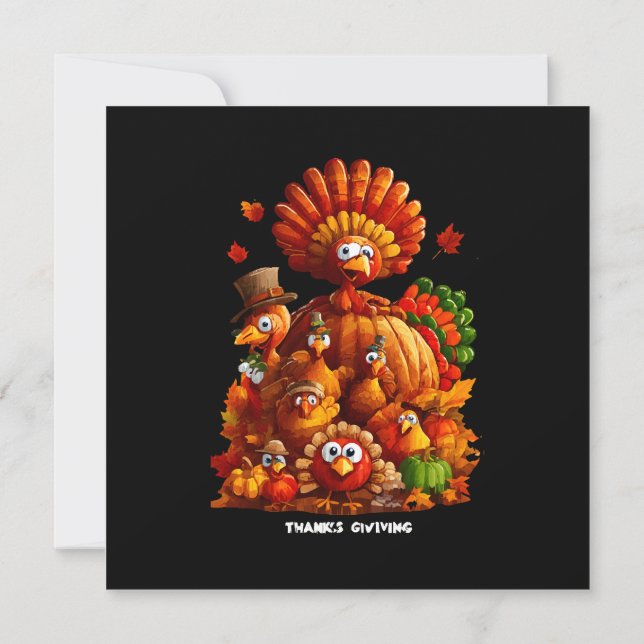 Give Thanks and Share Love Invitation (Back)