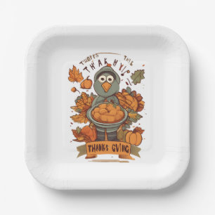 Give Thanks and Share Love Paper Plate