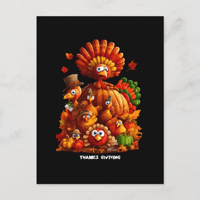 Give Thanks and Share Love Postcard (Front)