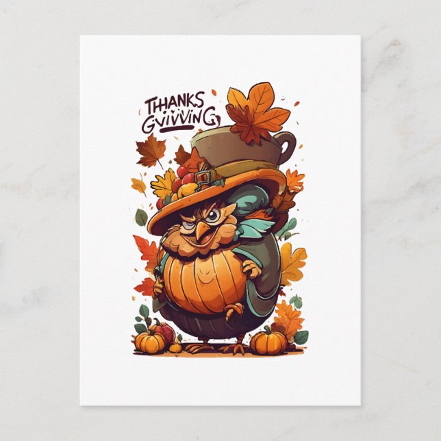 Give Thanks and Share Love Postcard (Front)