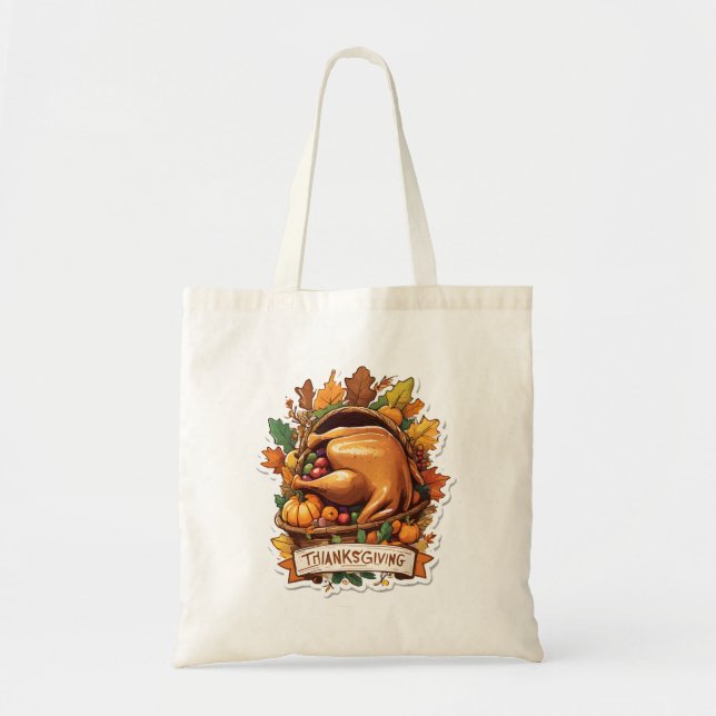 Give Thanks and Share Love Tote Bag (Front)