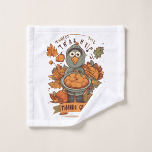 Give Thanks and Share Love  Wash Cloth