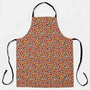 GIVE THANKS Autumn Fall Pumpkins & Leaves Holiday Apron