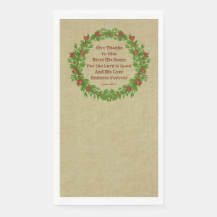 Give Thanks Bless His Name Lord is Good Napkin