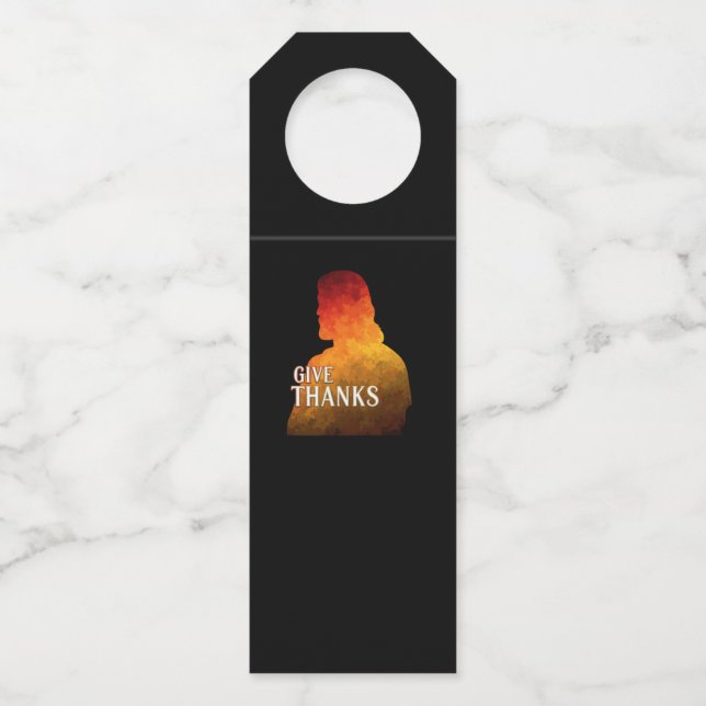 GIVE THANKS BOTTLE TAG (Front)