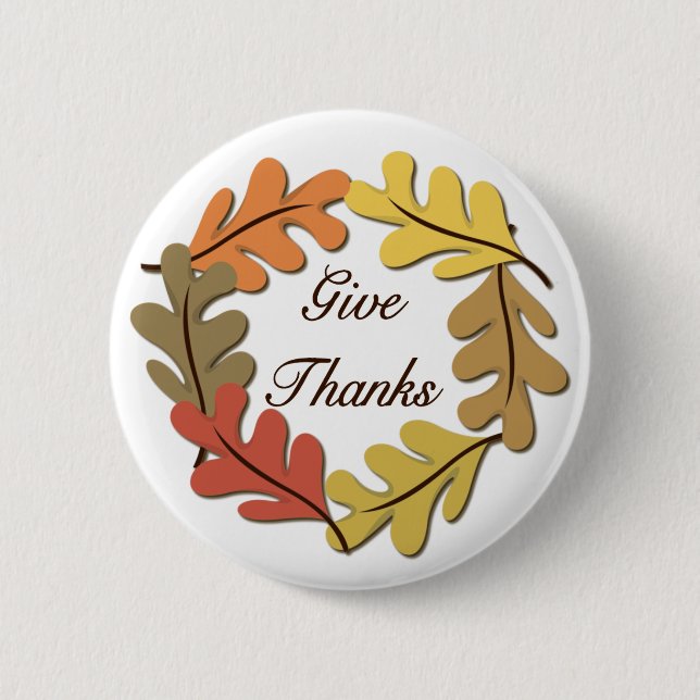 Give Thanks button (Front)