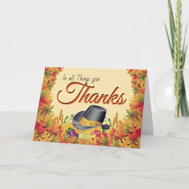 Give thanks card (Front)