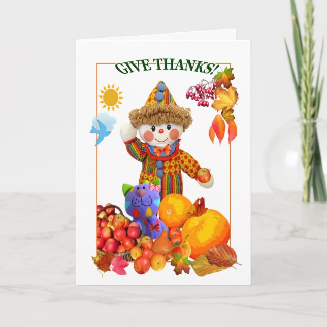 GIVE THANKS! ~ Card 4 Kids (Front)