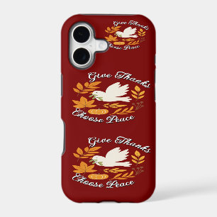 'Give Thanks, Choose Peace' iPhone / iPad case