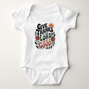 Give Thanks - Christian Baby Bodysuit