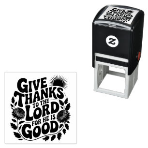 Give Thanks - Christian Self-inking Stamp