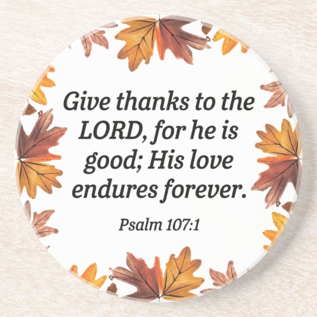 Give Thanks Coaster (Front)