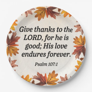 Give Thanks Collection Paper Plate