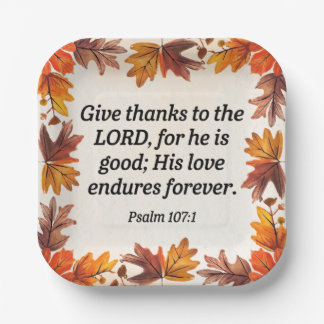 Give Thanks Collection Paper Plate
