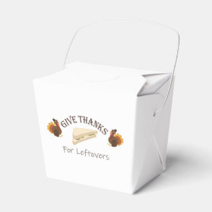 Give Thanks For Leftovers Favour Box