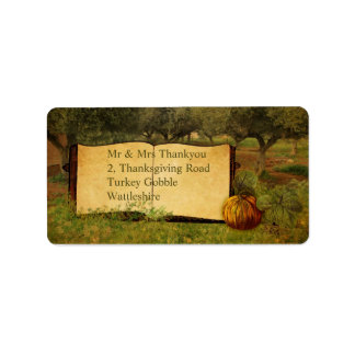 Give Thanks for Thanksgiving Label