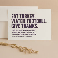 Give thanks fun simple modern plum Thanksgiving