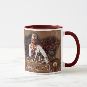 Give thanks indian coffee mug