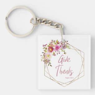 Give Thanks Key Ring