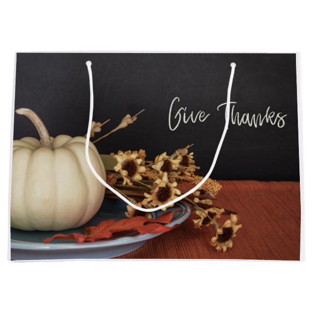 Give Thanks Large Gift Bag (Front)