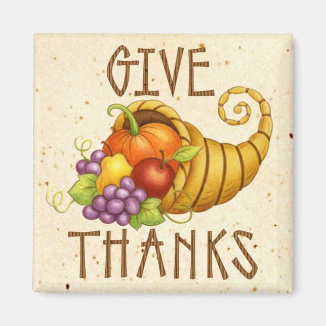 give thanks magnet (Front)