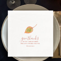 Give Thanks minimalistic watercolor Thanksgiving