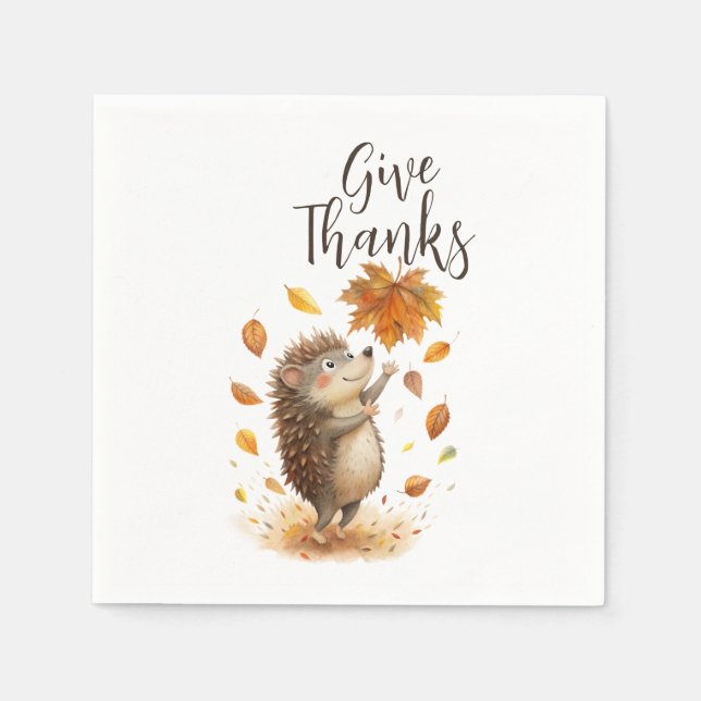 Give Thanks Napkin (Front)