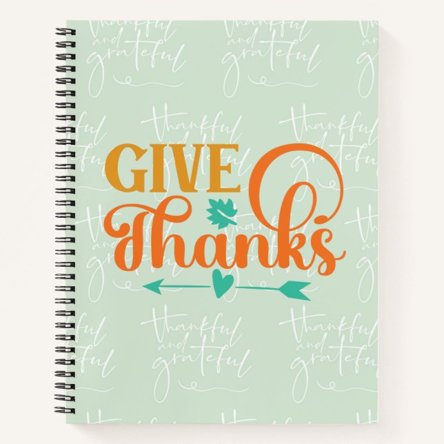 Give Thanks Notebook (Front)