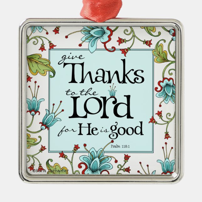 Give Thanks - Ornament (Front)