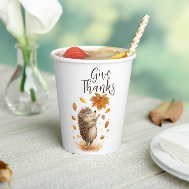 Give Thanks Paper Cups (Insitu)