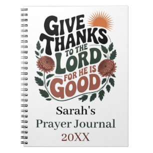 Give Thanks - Personalised Christian Journal