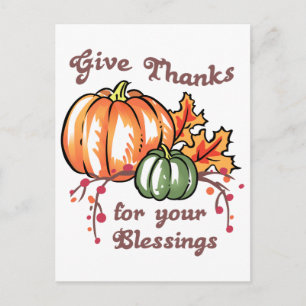 Give Thanks Postcard